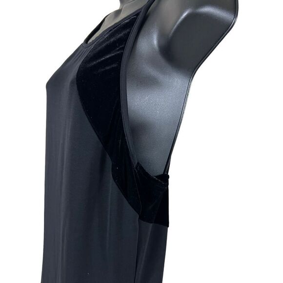 Vintage Gunne Sax 90s Y2K Velvet Panel Slip Maxi Dress - Picture 4 of 12